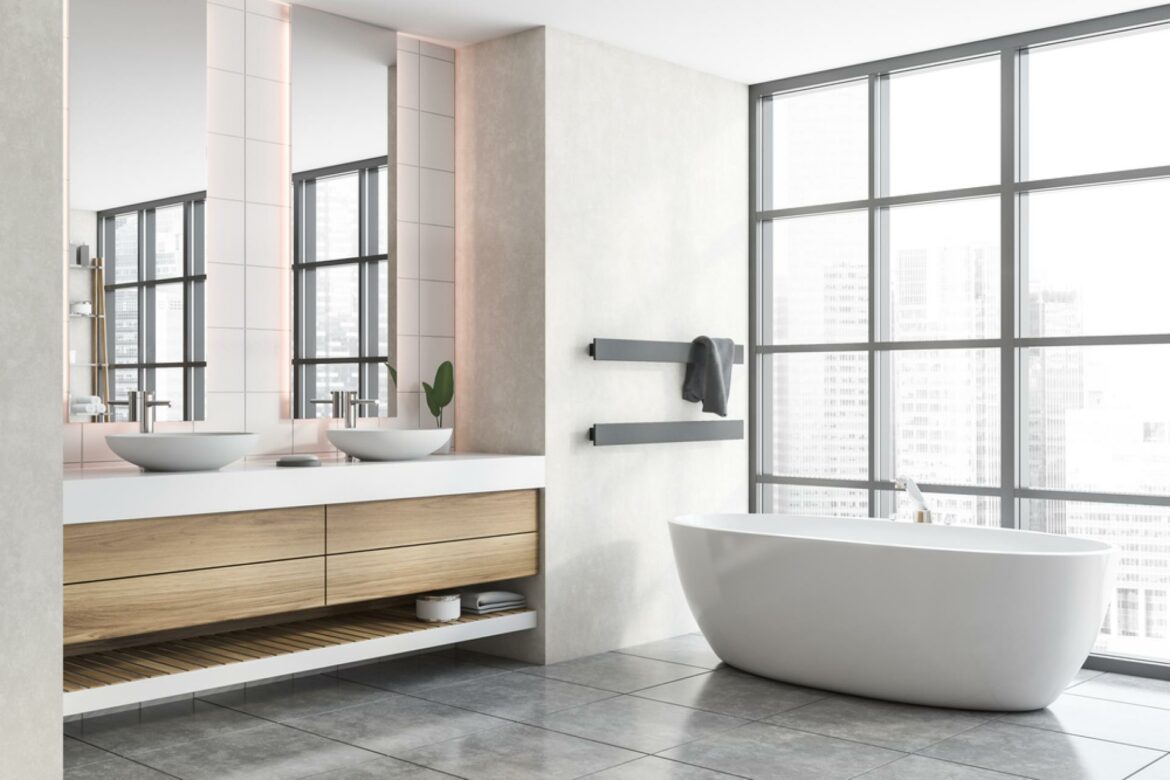 Een luxe badkamer: de perfecte oplossing voor drukke moeders Depositphotos_411086480_S